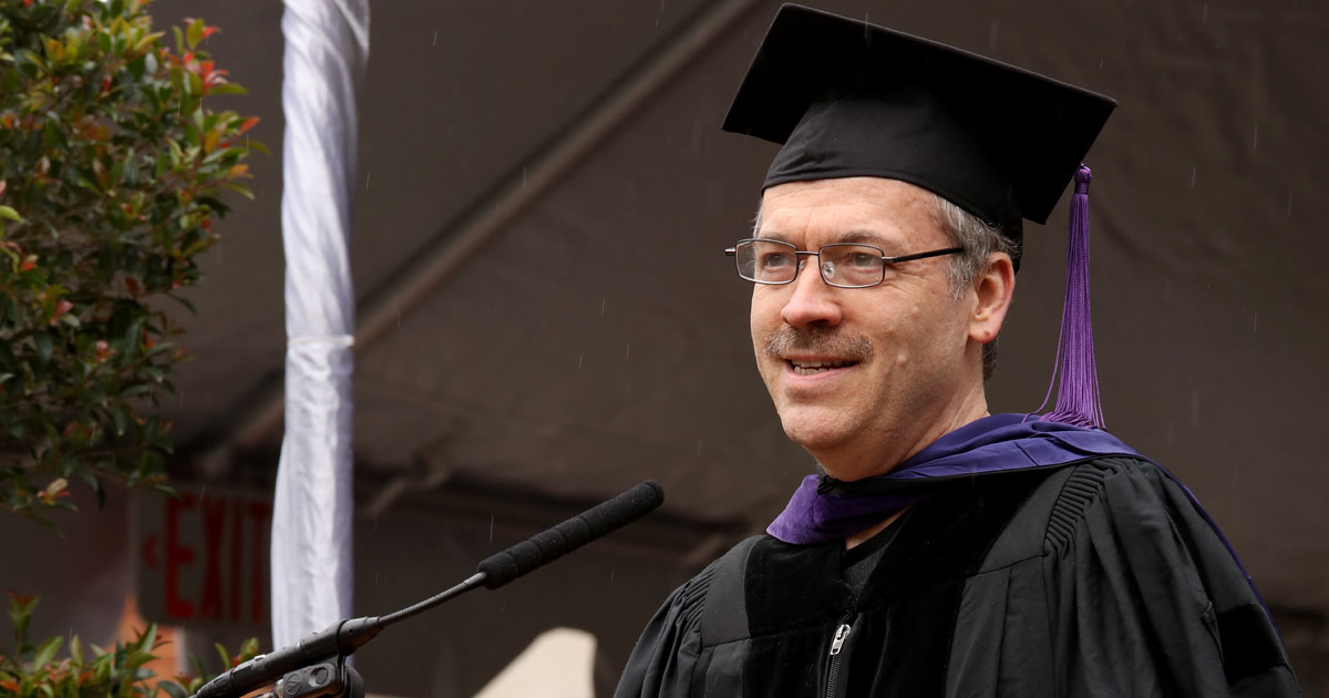 Graduation Speaker Will Shortz '77 Says UVA Law Students Smart Enough