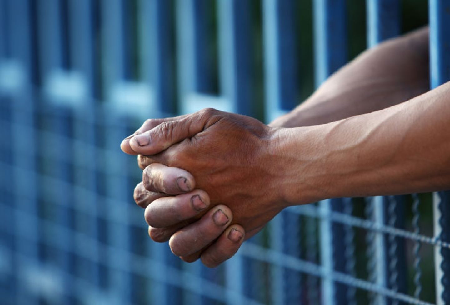 Hands in jail