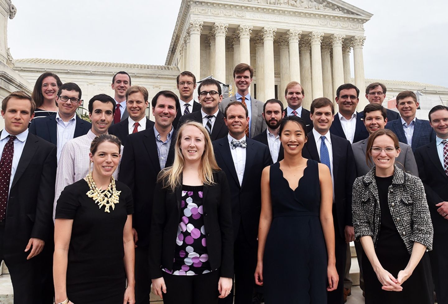 Clinic alums recently took the steps of the Supreme Court once more in celebration of the clinic's 10-year anniversary.
